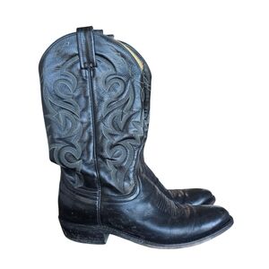 Dan Post Black Western Leather Boots